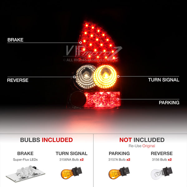 2008-2010 Chrysler 300C Rosso Burgundy Tail Light