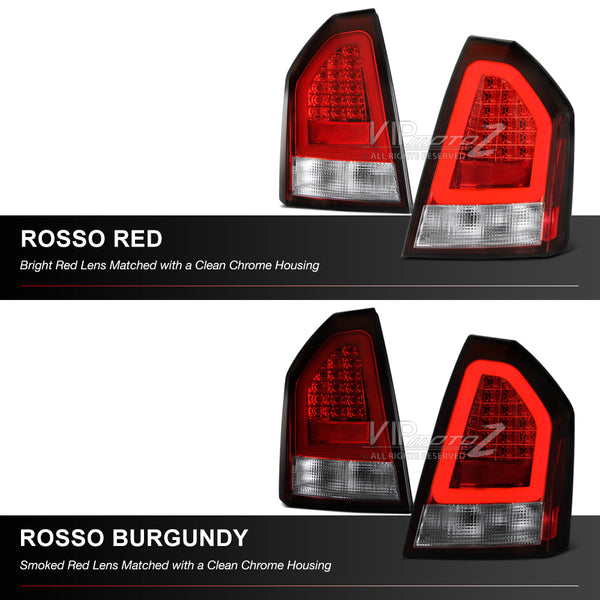 2008-2010 Chrysler 300C Rosso Burgundy Tail Light
