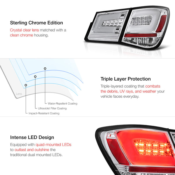 2010-2015 Chevrolet Cruze Chrome Tail Light