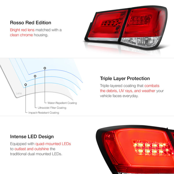 2010-2015 Chevrolet Cruze Red Tail Light