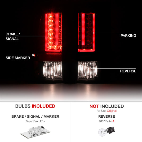 2007-2013 Chevrolet Silverado 1500 | 2500HD | 3500HD Smoked Tail Light