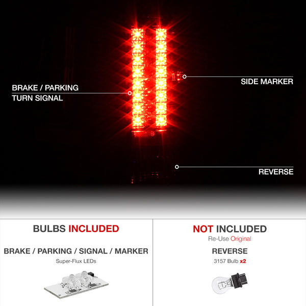 2010-2012 Chevrolet Silverado 1500 | 2500HD | 3500HD Smoked Tail Light