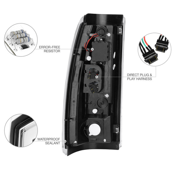 1999-2002 Chevrolet Silverado 1500 | 2500 | 3500 Chrome Tail Light