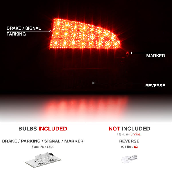 2009-2010 Dodge Charger Rosso Burgundy Tail Light