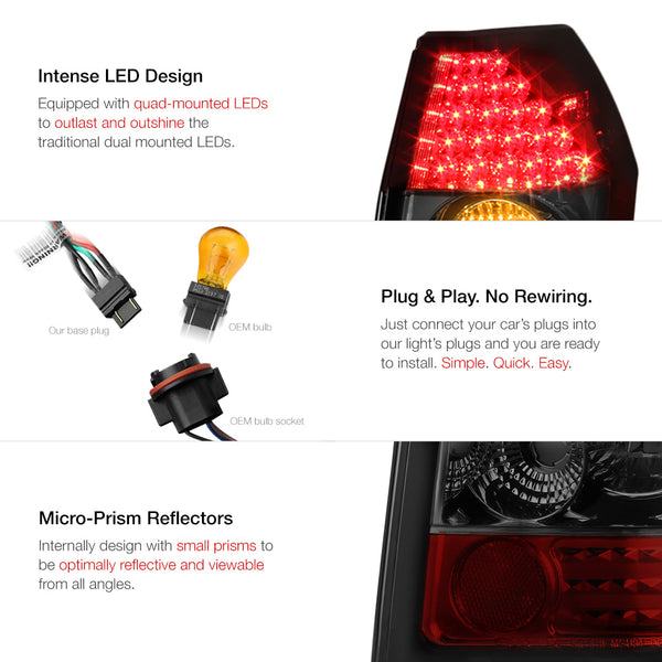 2005-2008 Dodge Magnum Rosso Burgundy Tail Light