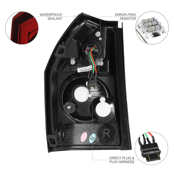 2005-2008 Dodge Magnum Rosso Burgundy Tail Light