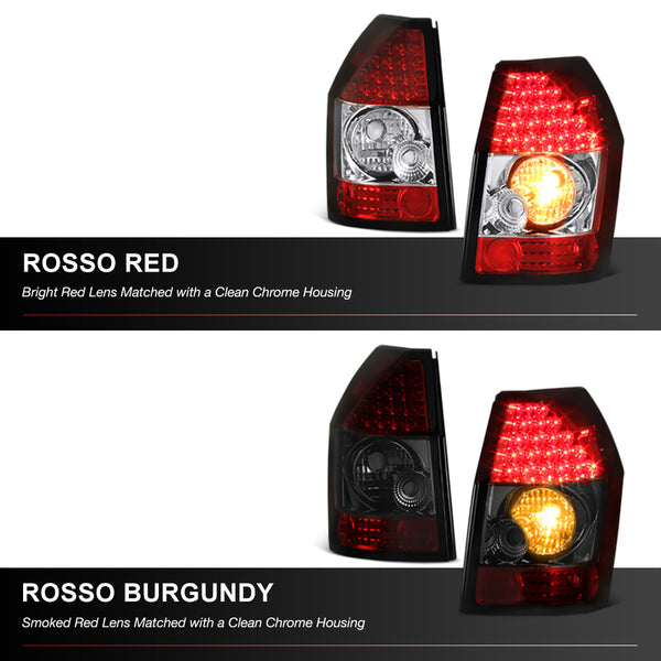 2005-2008 Dodge Magnum Rosso Burgundy Tail Light