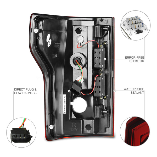 2015-2017 Ford F-150 Red Tail Light