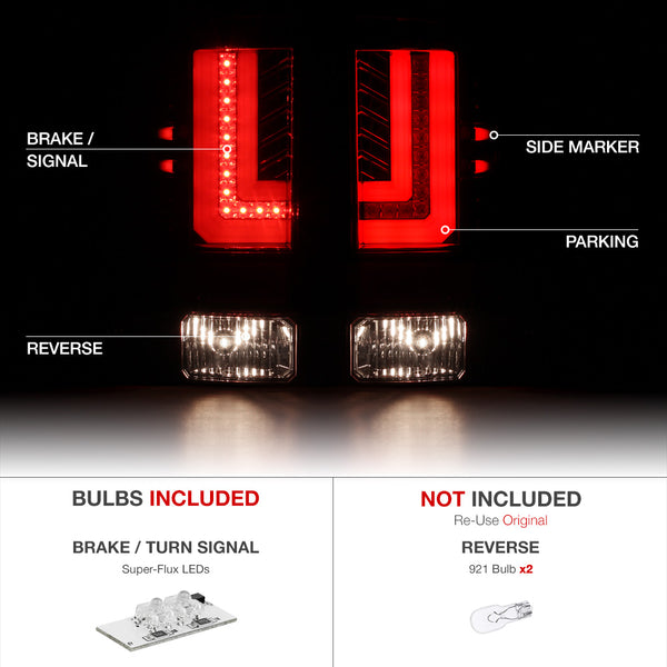 2014-2015 GMC Sierra 1500 Red Tail Light