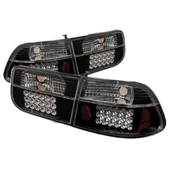 1996-1998 Honda Civic Black Tail Light