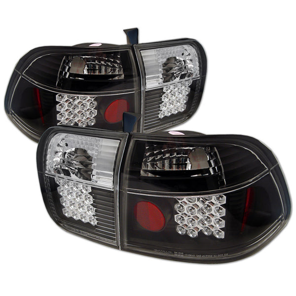 1996-1998 Honda Civic Black Tail Light