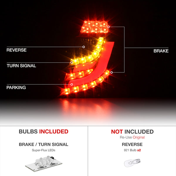 2009-2013 Honda Fit Black Tail Light