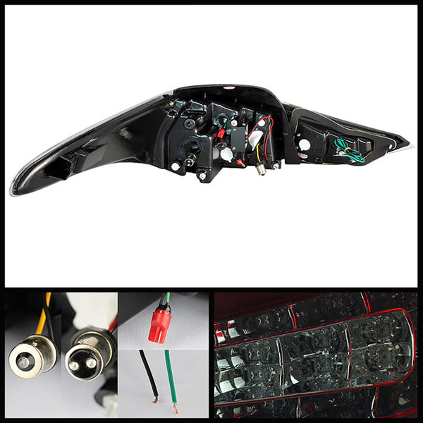 2011-2013 Hyundai Elantra Rosso Burgundy Tail Light