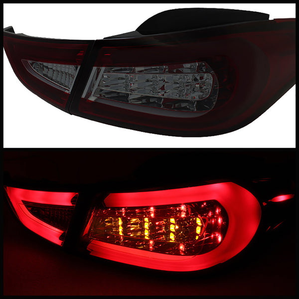 2011-2013 Hyundai Elantra Rosso Burgundy Tail Light