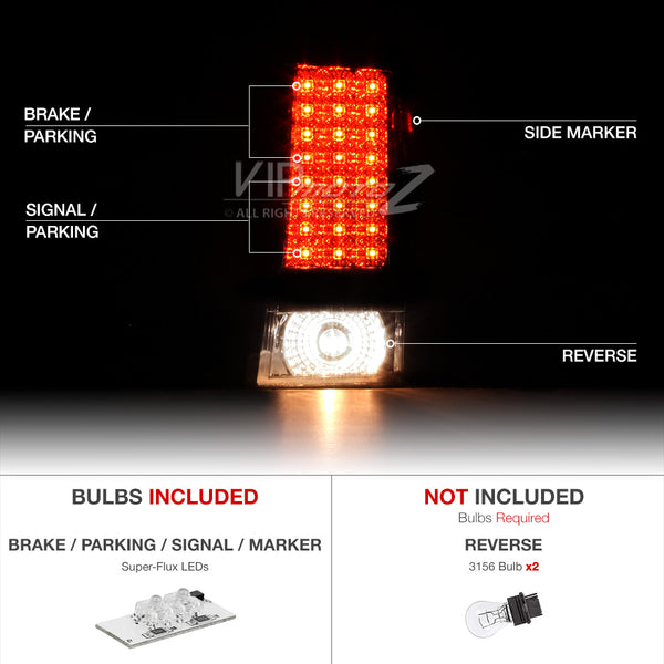 2007-2010 Jeep Grand Cherokee Chrome Tail Light