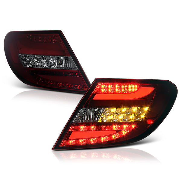 2008-2011 Mercedes-Benz W204 C-Class Rosso Burgundy Tail Light