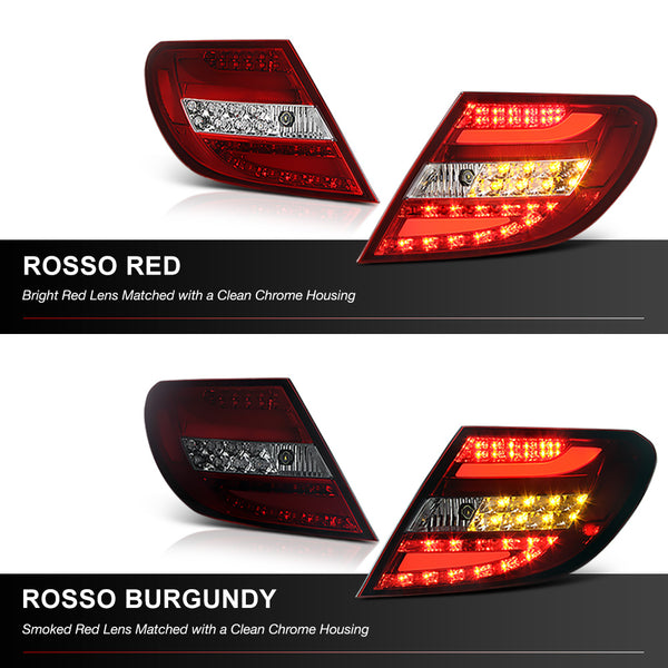 2008-2011 Mercedes-Benz W204 C-Class Rosso Burgundy Tail Light