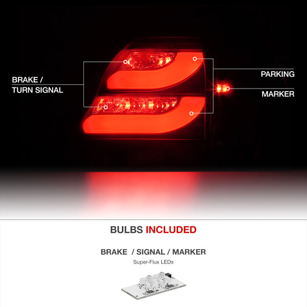 2004-2008 Pontiac Grand Prix Dark Red Tail Light