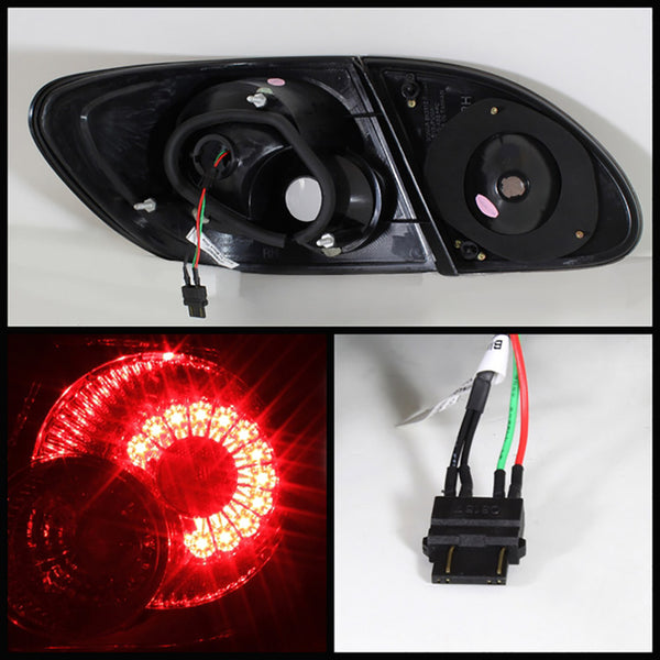 2003-2008 Toyota Corolla Rosso Burgundy Tail Light
