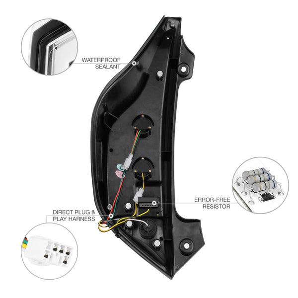 2012-2016 Toyota Prius C Chrome Tail Light