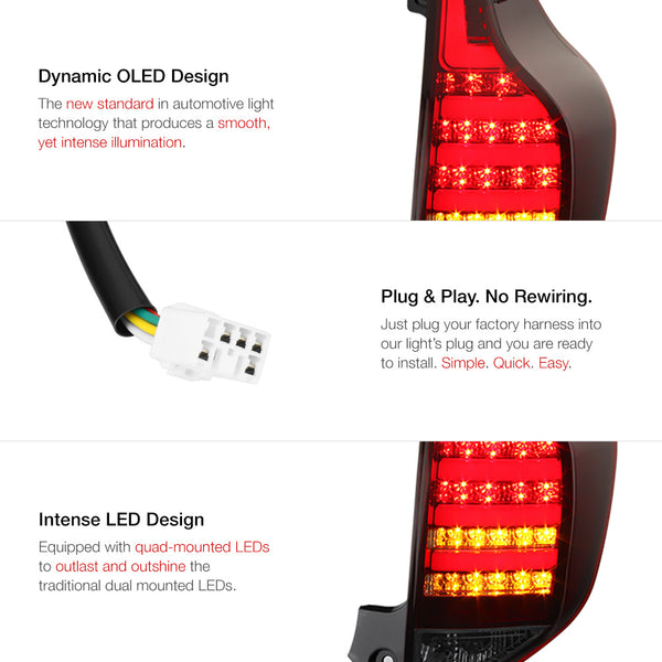 2012-2016 Toyota Prius C Red Tail Light