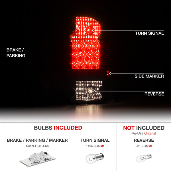 2001-2004 Toyota Tacoma Rosso Burgundy Tail Light