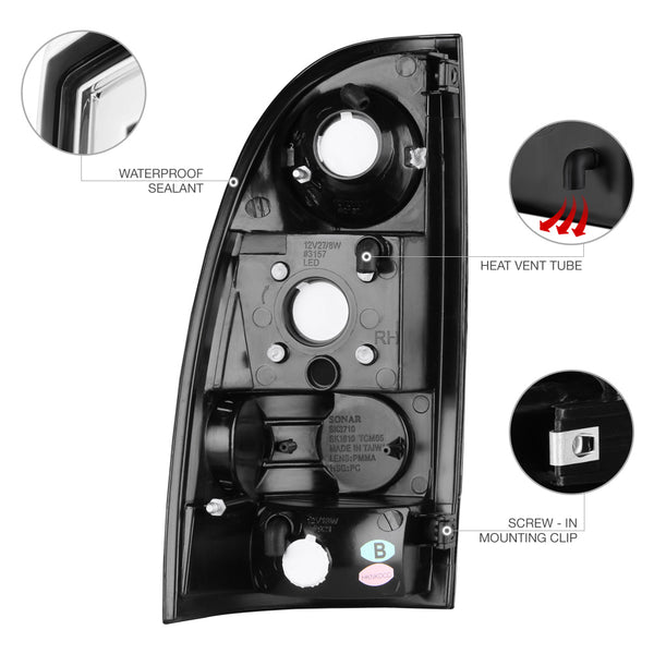 2005-2015 Toyota Tacoma Chrome Tail Light