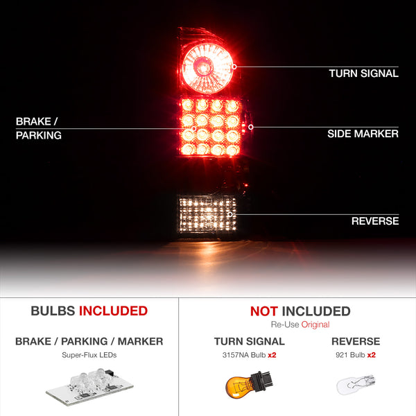 2005-2015 Toyota Tacoma Rosso Burgundy Tail Light