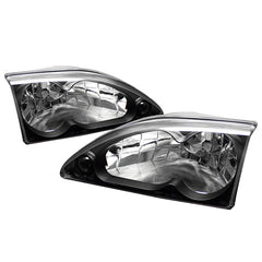 1994-1998 Ford Mustang Black Headlight
