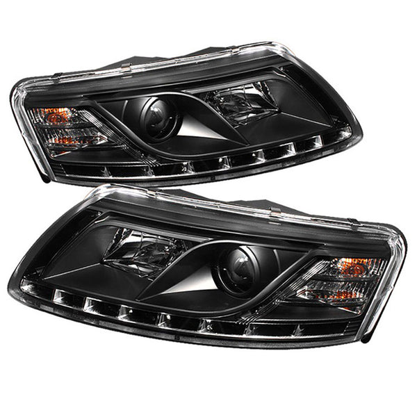 2005-2008 Audi A6 Black Headlight