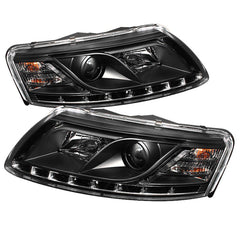 2005-2008 Audi A6 Black Headlight