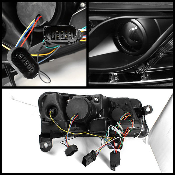 2005-2008 Audi A6 Black Headlight