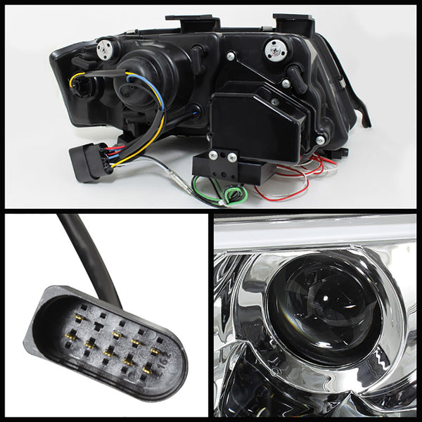 1998-2001 Audi A6 Chrome Headlight