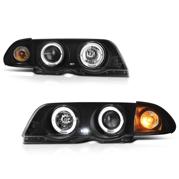 1999-2001 BMW E46 3-Series Black Headlight