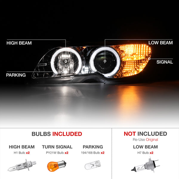 2003-2006 BMW E46 3-Series Chrome Headlight