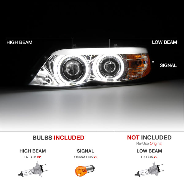 2004-2006 BMW E53 X5 Chrome Headlight