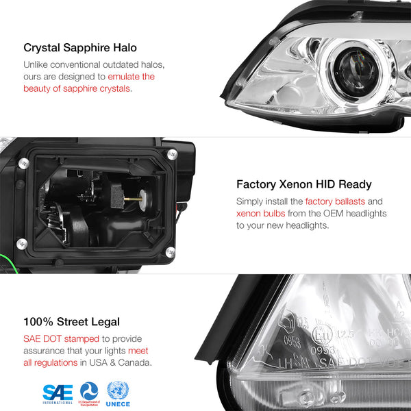 2004-2006 BMW E53 X5 Chrome Headlight