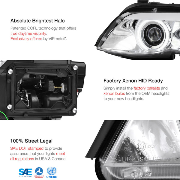 2004-2006 BMW E53 X5 Chrome Headlight