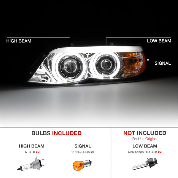 2004-2006 BMW E53 X5 Chrome Headlight