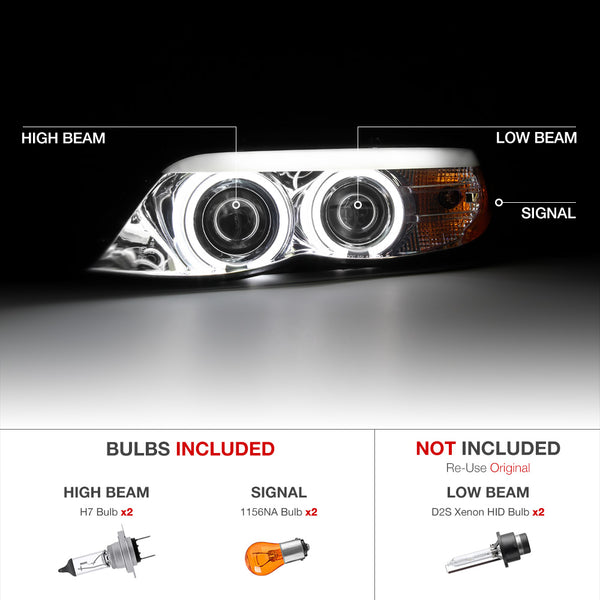 2004-2006 BMW E53 X5 Smoked Headlight