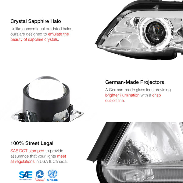 2004-2006 BMW E53 X5 Chrome Headlight