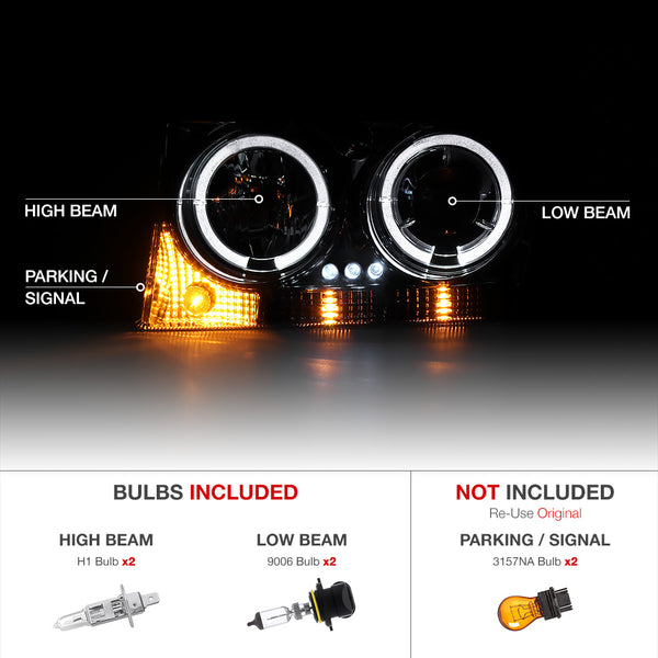2009-2010 Chrysler 300 Smoked Headlight