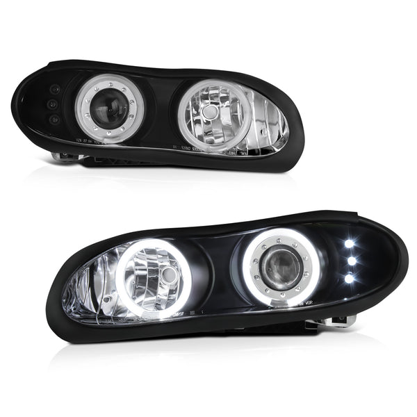 1998-2002 Chevrolet Camaro Black Headlight