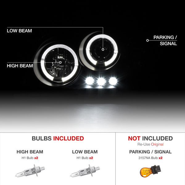 2005-2010 Chevrolet Cobalt Sinister Black Headlight