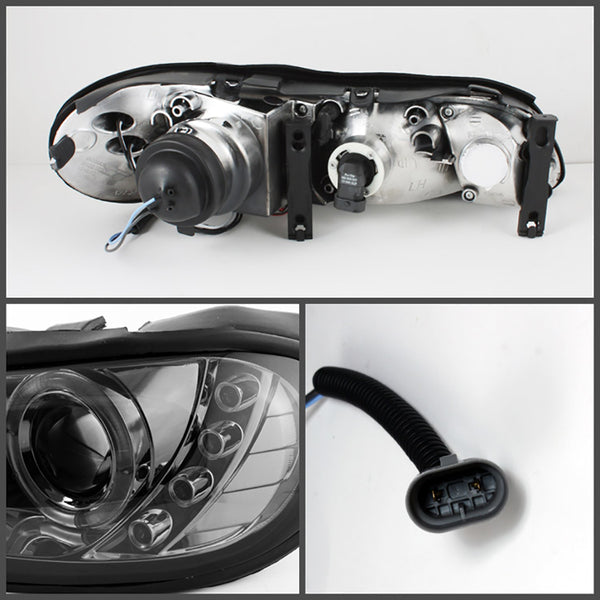 1997-2003 Chevrolet Malibu Smoked Headlight
