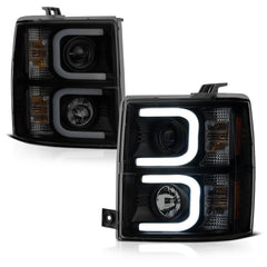 2014-2015 Chevrolet Silverado 1500 Sinister Black Headlight
