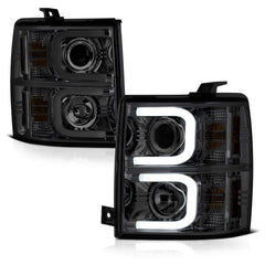 2014-2015 Chevrolet Silverado 1500 Smoked Headlight
