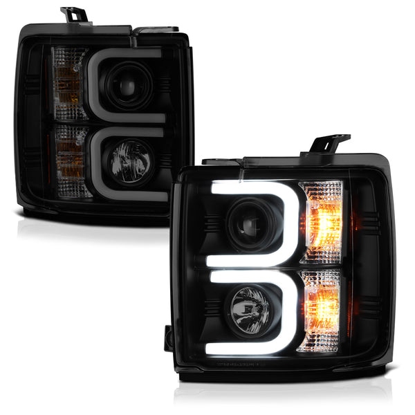 2014-2017 Chevrolet Silverado 2500HD | 3500HD Sinister Black Headlight