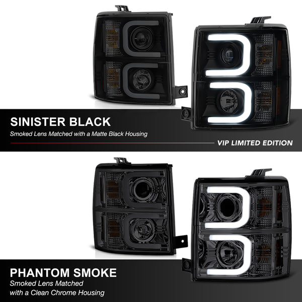 2014-2017 Chevrolet Silverado 2500HD | 3500HD Sinister Black Headlight