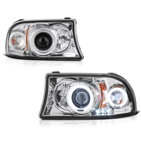 1997-2004 Dodge Dakota Pickup Chrome Headlight